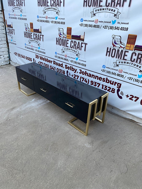 3 Drawer Steel Frame Tv Stand 1