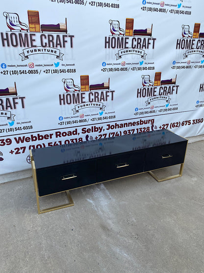 3 Drawer Steel Frame Tv Stand 1