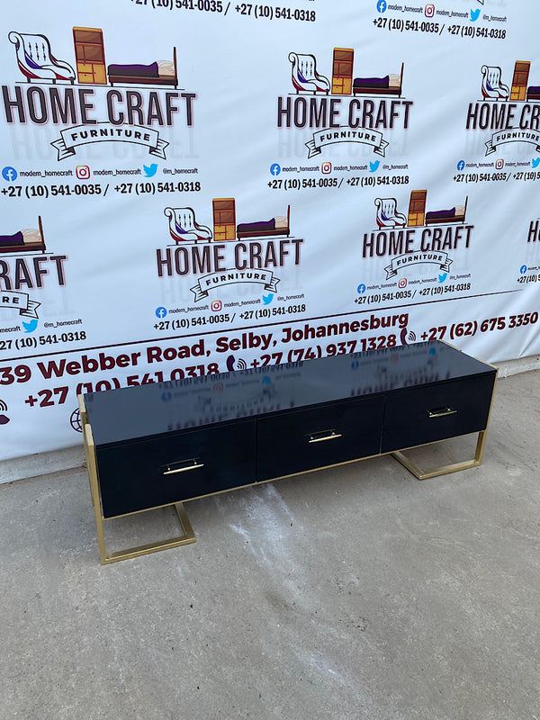 3 Drawer Steel Frame Tv Stand 1