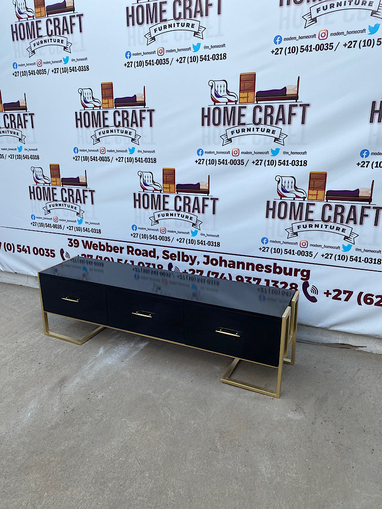 3 Drawer Steel Frame Tv Stand 1