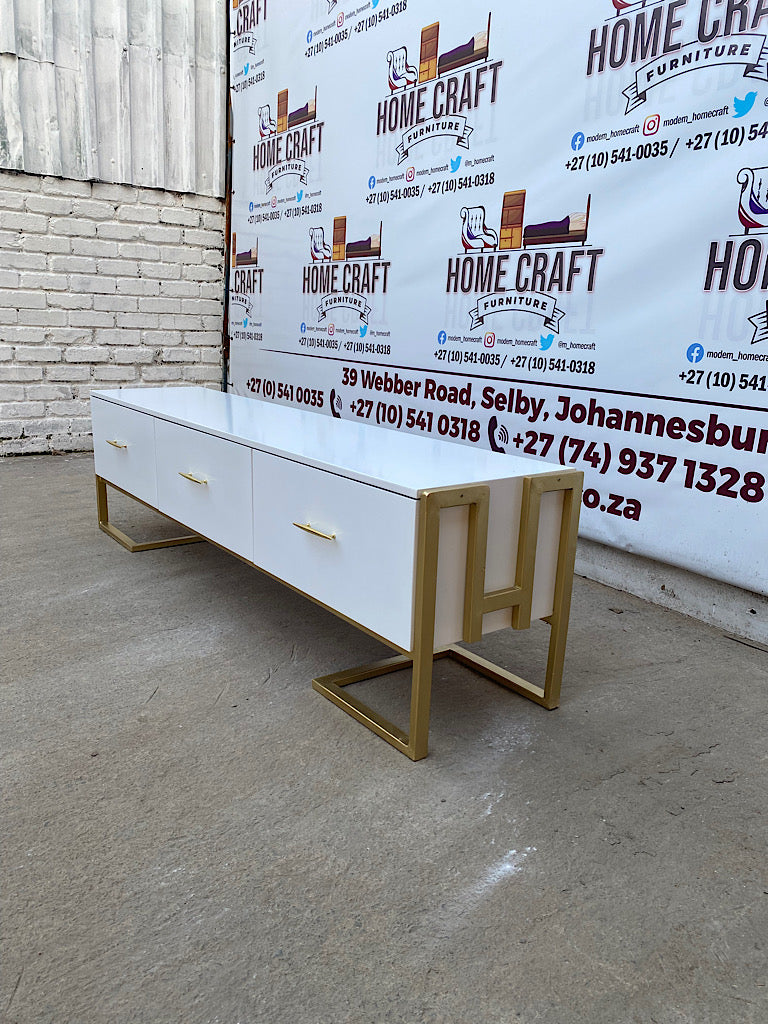 3 Drawer Steel Frame Tv Stand 1