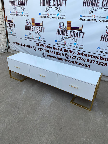 3 Drawer Steel Frame Tv Stand 1