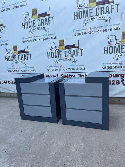 Tumi- 3 Drawer Pedestals x 2 (Wood Cover)