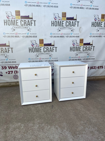 Face In- 3 Drawer Pedestals (Knob Handles)