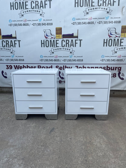 Lesego 3 Drawer Pedestals With Solid Handles