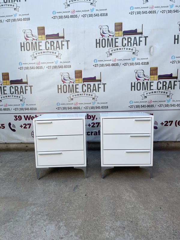 3 Drawer Pedestals With Solid Handles (Different Sizes)