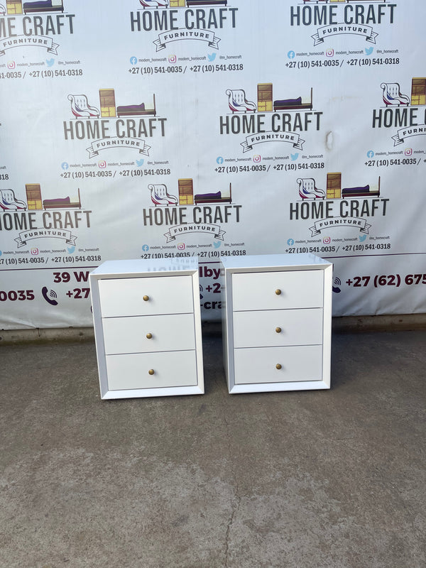Face In- 3 Drawer Pedestals (Knob Handles)