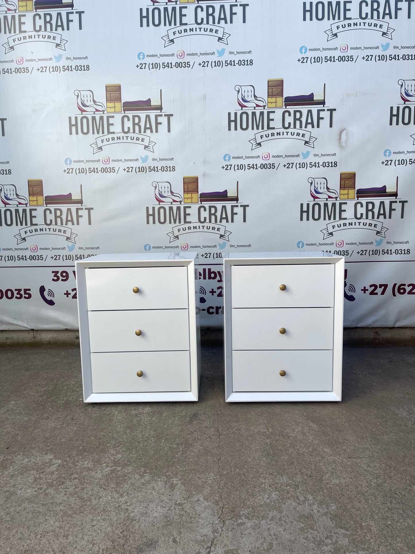 Face In- 3 Drawer Pedestals (Knob Handles)