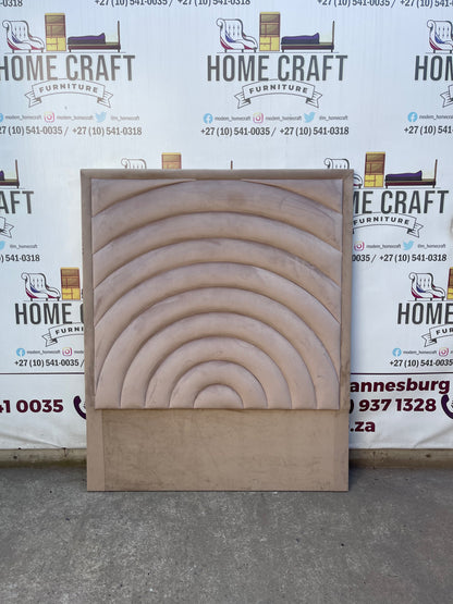 Double Headboard With Curved Panels