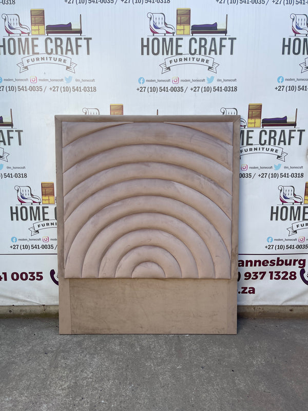 Double Headboard With Curved Panels