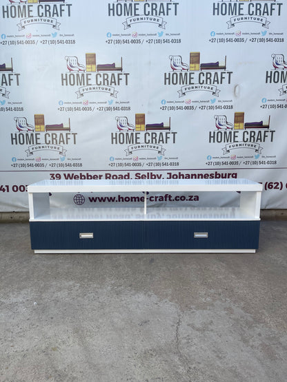 Orie 2 Drawer Tv Stand With Lines Design