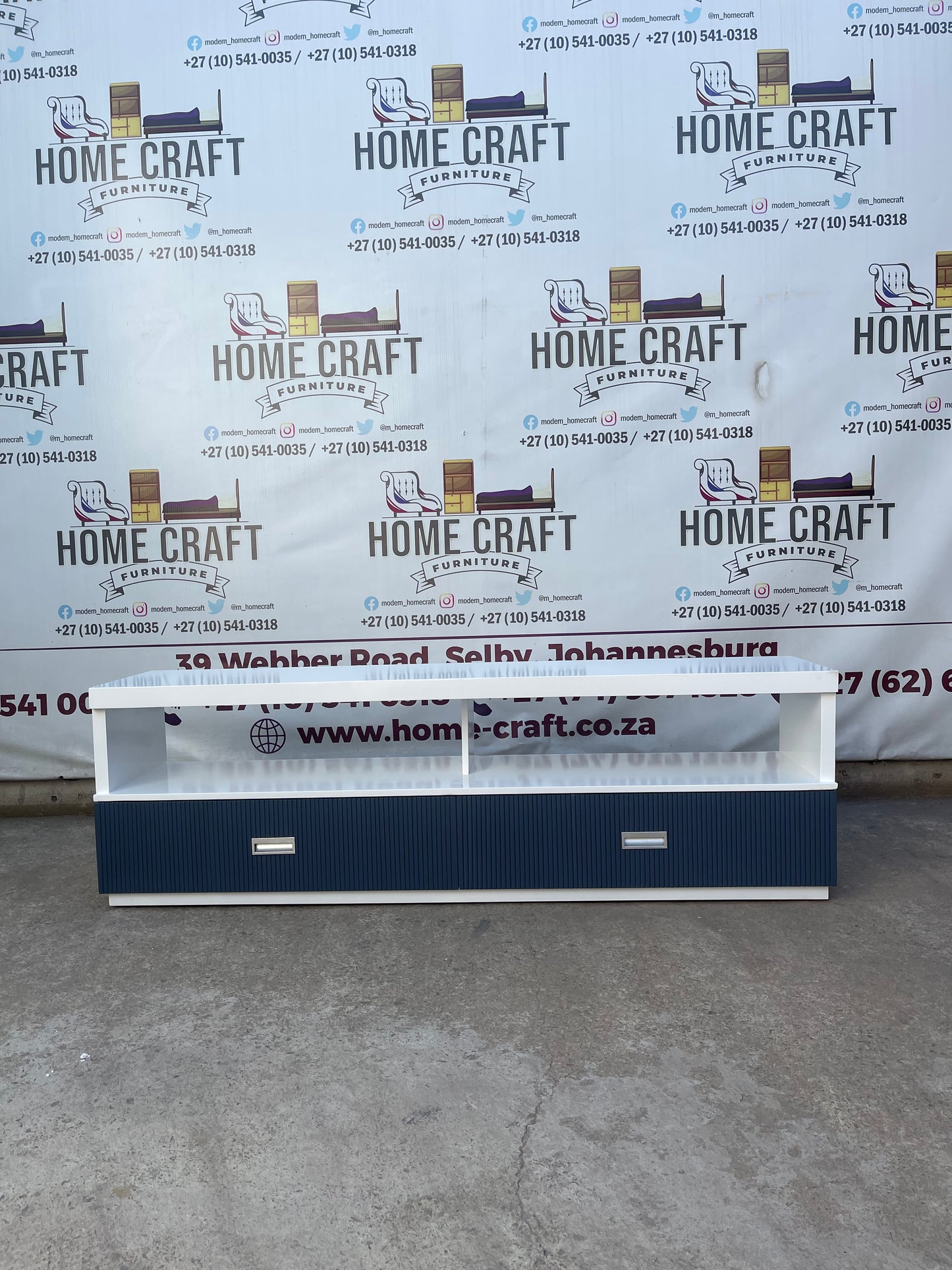 Orie 2 Drawer Tv Stand With Lines Design