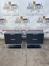 2 Drawer Pedestals x 2 With Flat Handles & Bottom Shelf