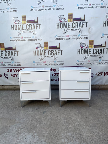 3 Drawer Pedestals With Solid Handles (Different Sizes)