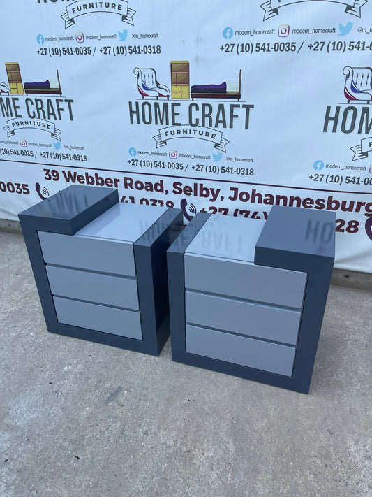 Tumi- 3 Drawer Pedestals x 2 (Wood Cover)