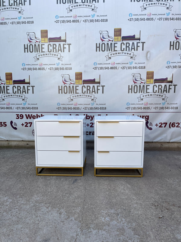 Mfundo - 3 Drawer Pedestals - With Flat Handles