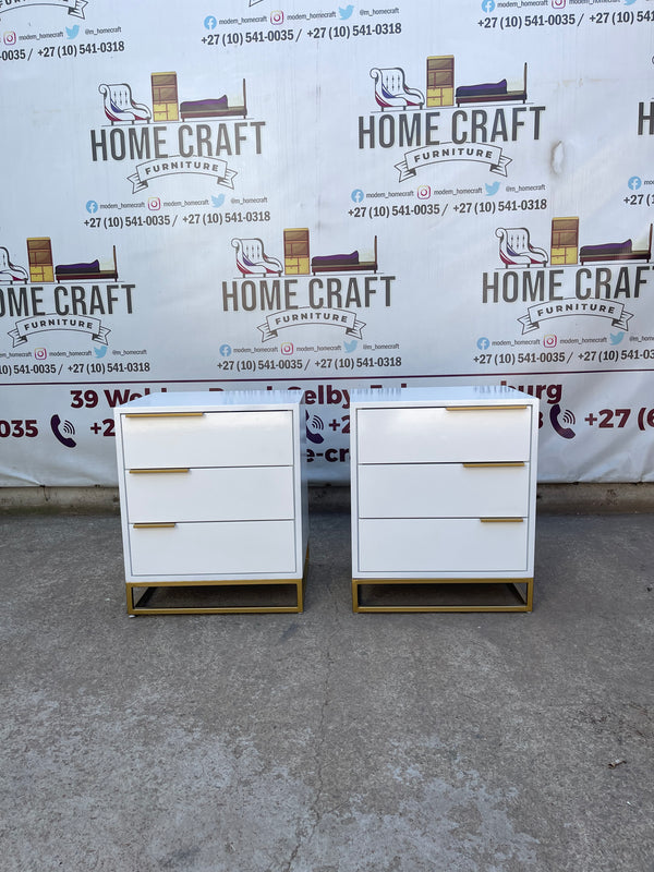 Mfundo - 3 Drawer Pedestals - With Flat Handles