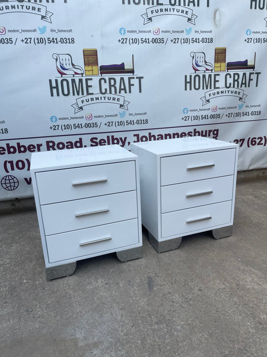 Lesego 3 Drawer Pedestals With Solid Handles
