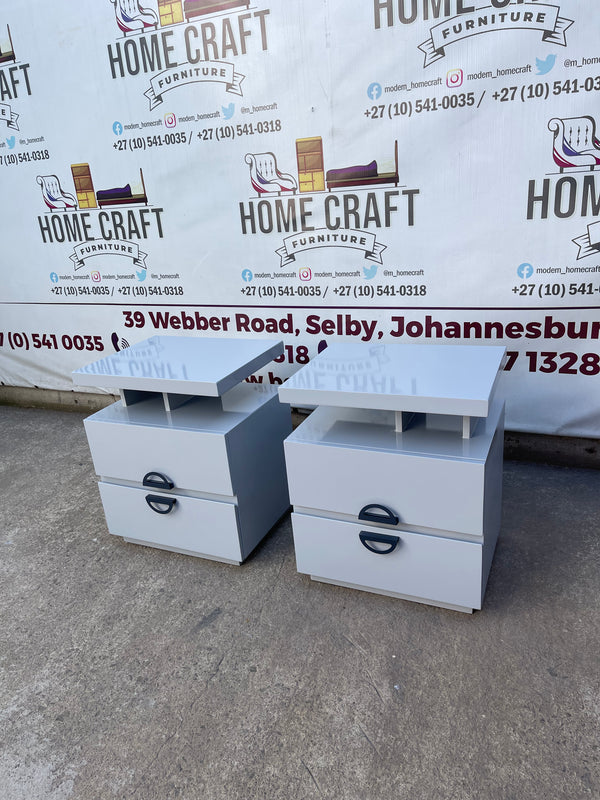 Wood Veranda 2 Drawer Pedestals With Moon Handles