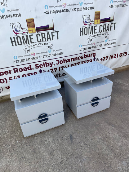 Wood Veranda 2 Drawer Pedestals With Moon Handles