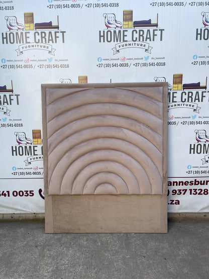 Double Headboard With Curved Panels