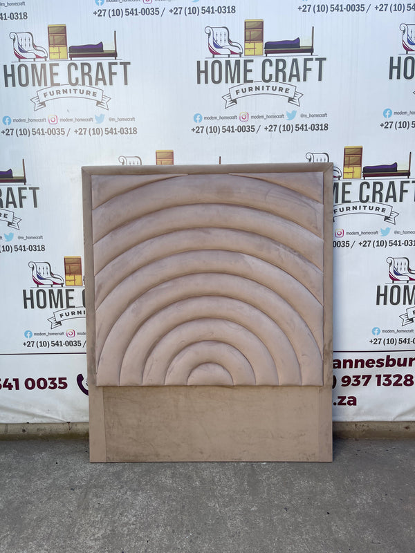 Double Headboard With Curved Panels