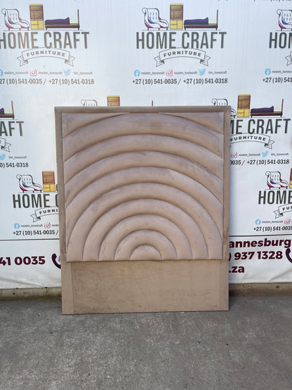 Double Headboard With Curved Panels