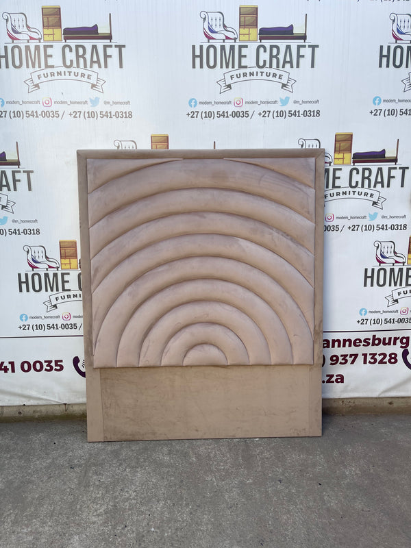 Double Headboard With Curved Panels