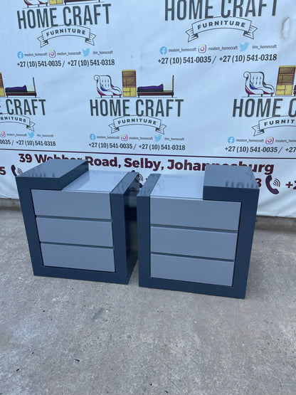 Tumi- 3 Drawer Pedestals x 2 (Wood Cover)