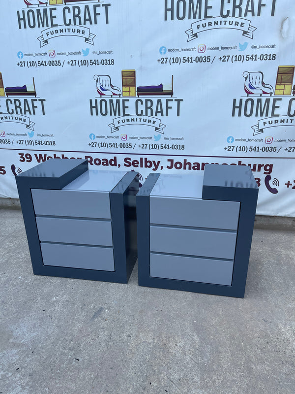 Tumi- 3 Drawer Pedestals x 2 (Wood Cover)