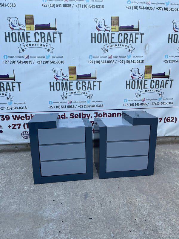 Tumi- 3 Drawer Pedestals x 2 (Wood Cover)