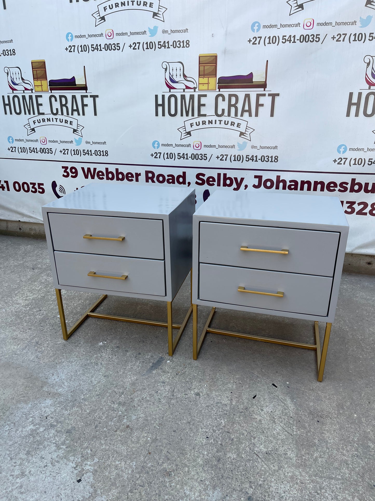 Annie - 2 Drawer Pedestals x 2