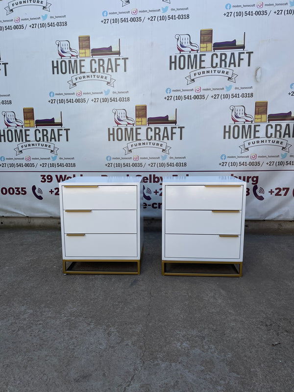 Mfundo - 3 Drawer Pedestals - With Flat Handles