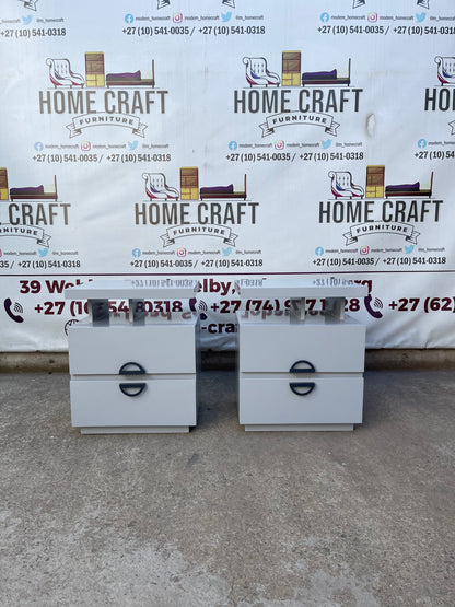 Wood Veranda 2 Drawer Pedestals With Moon Handles