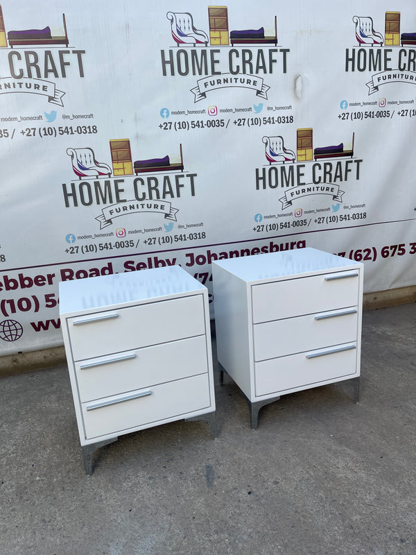 3 Drawer Pedestals With Solid Handles (Different Sizes)