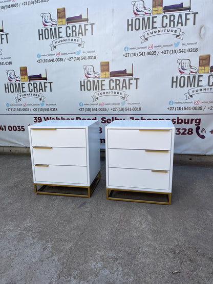 Mfundo - 3 Drawer Pedestals - With Flat Handles