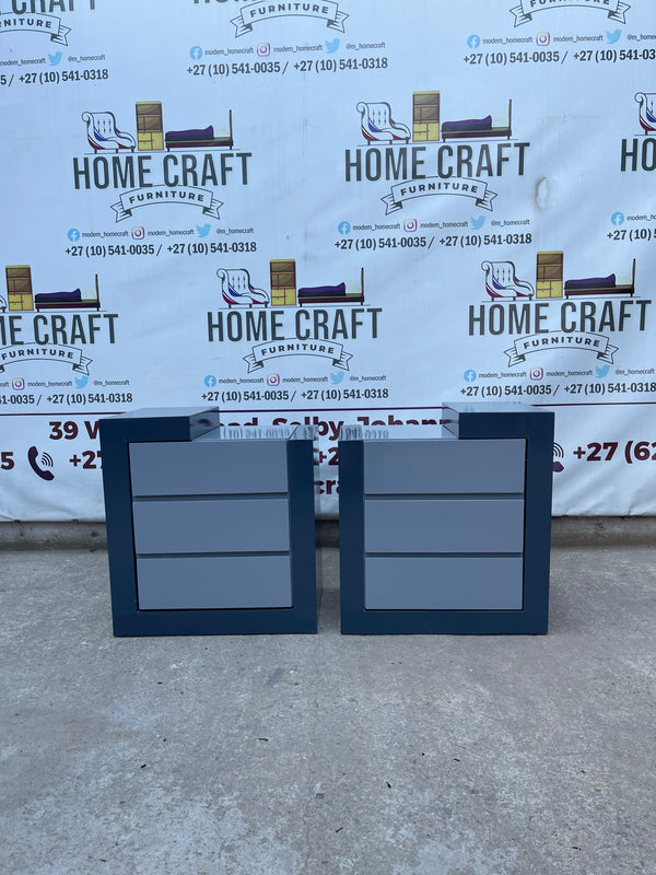 Tumi- 3 Drawer Pedestals x 2 (Wood Cover)