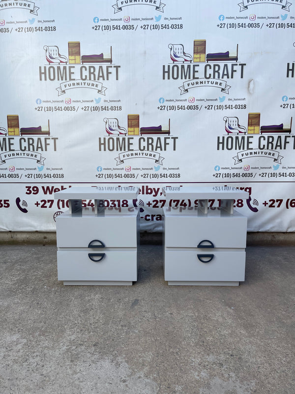 Wood Veranda 2 Drawer Pedestals With Moon Handles