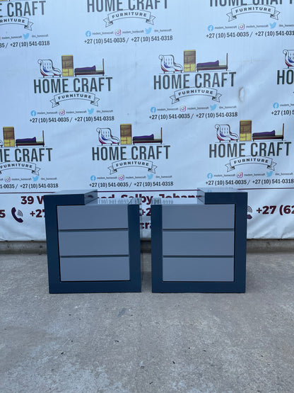 Tumi- 3 Drawer Pedestals x 2 (Wood Cover)