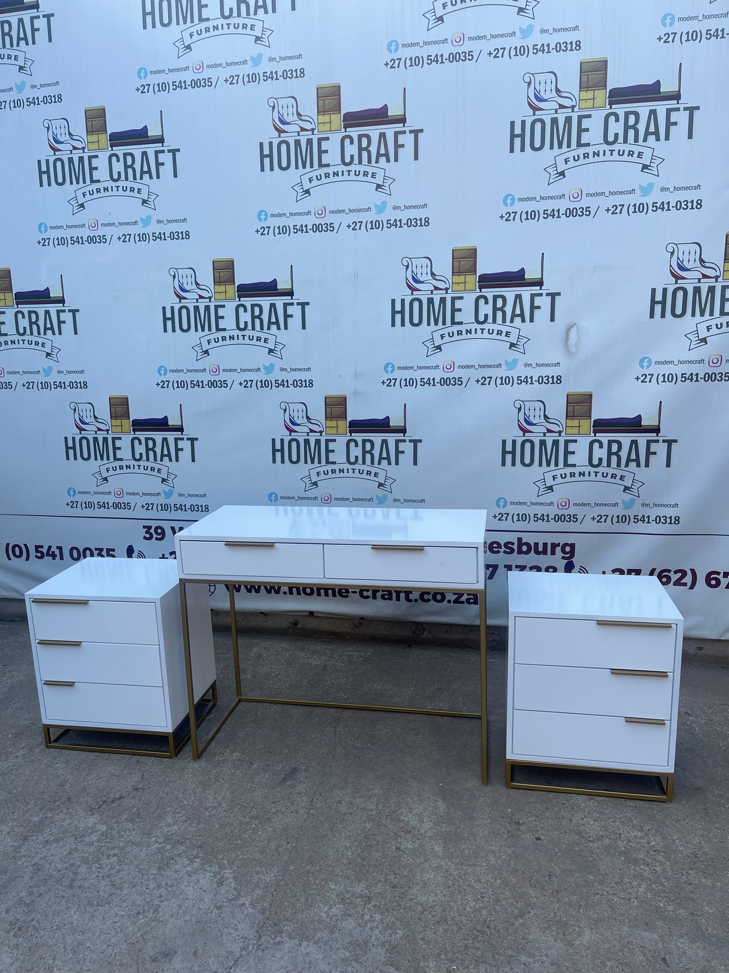 Sofia - 3 Drawer Pedestals & 2 Drawer Dresser